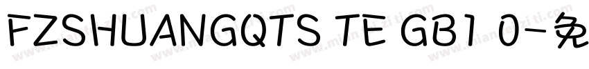 FZSHUANGQTS TE GB1 0字体转换